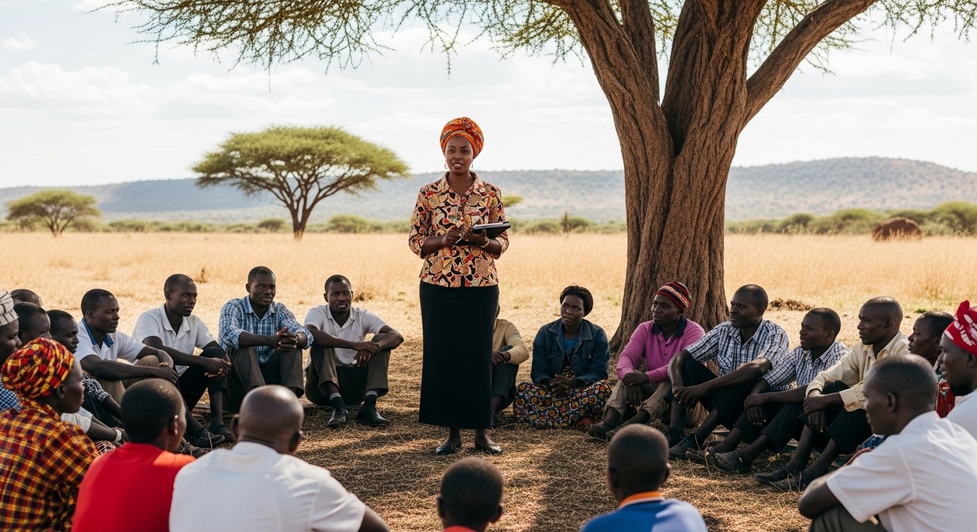 Kenyan women in business training