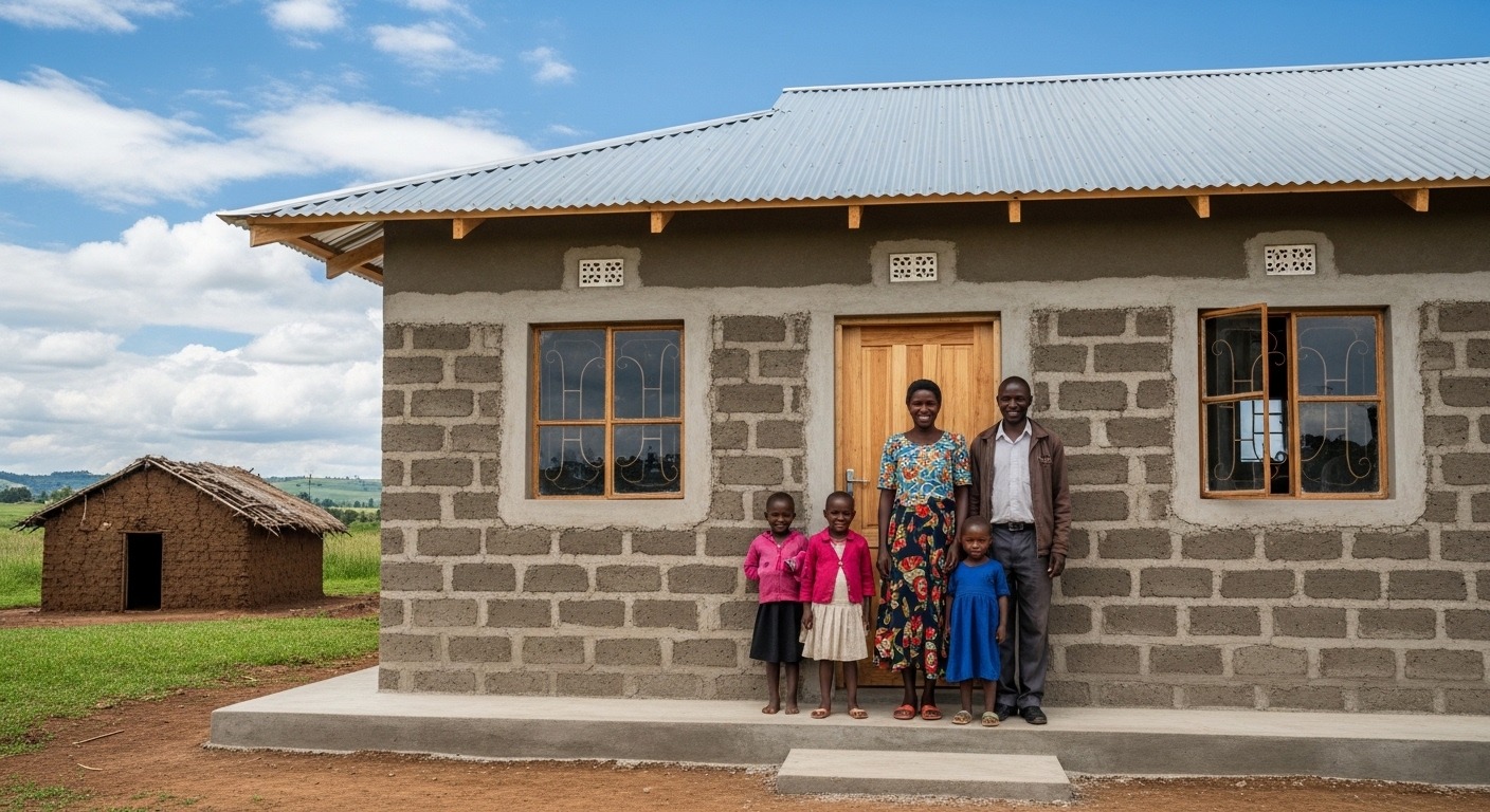 Home construction project Western Kenya