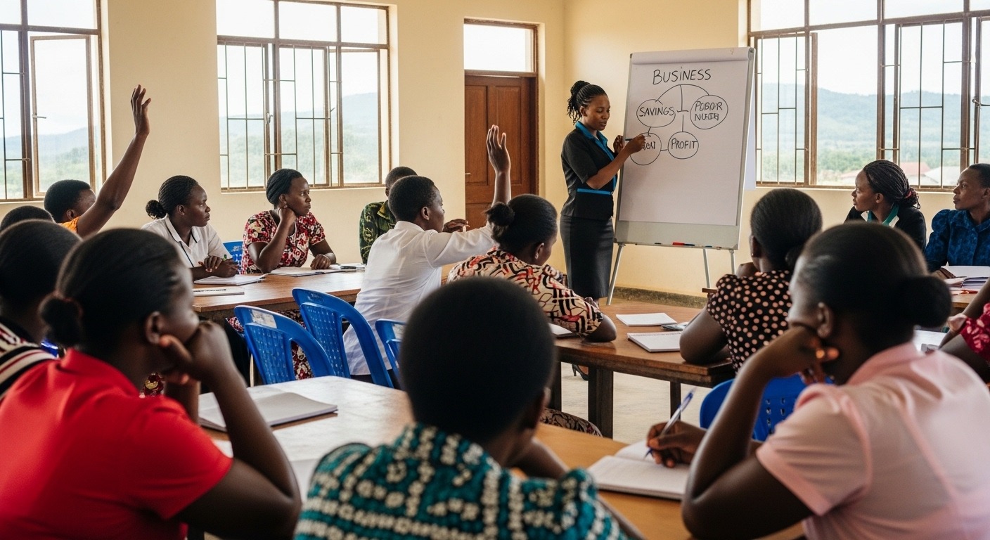 Kenyan women entrepreneurs in business training — Kakamega and Vihiga gender equity programme