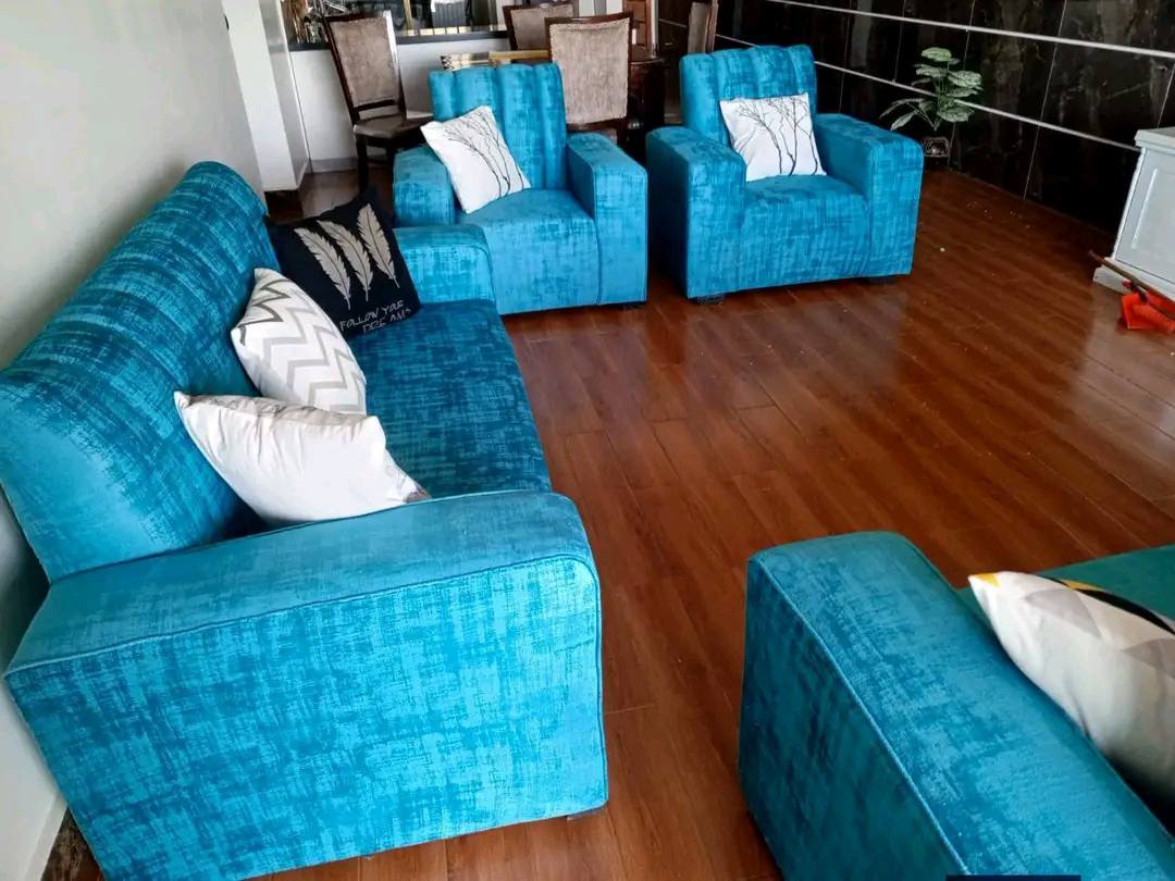 Room after wallpaper installation