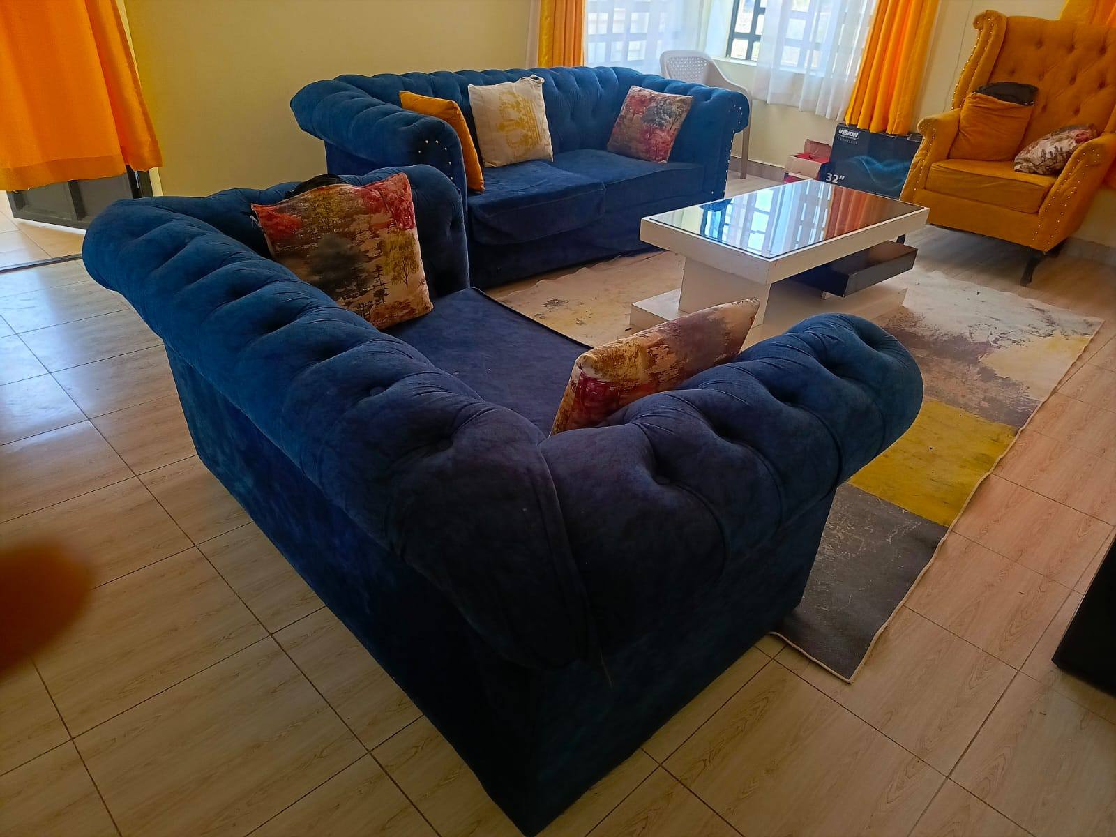 Second sofa before restoration