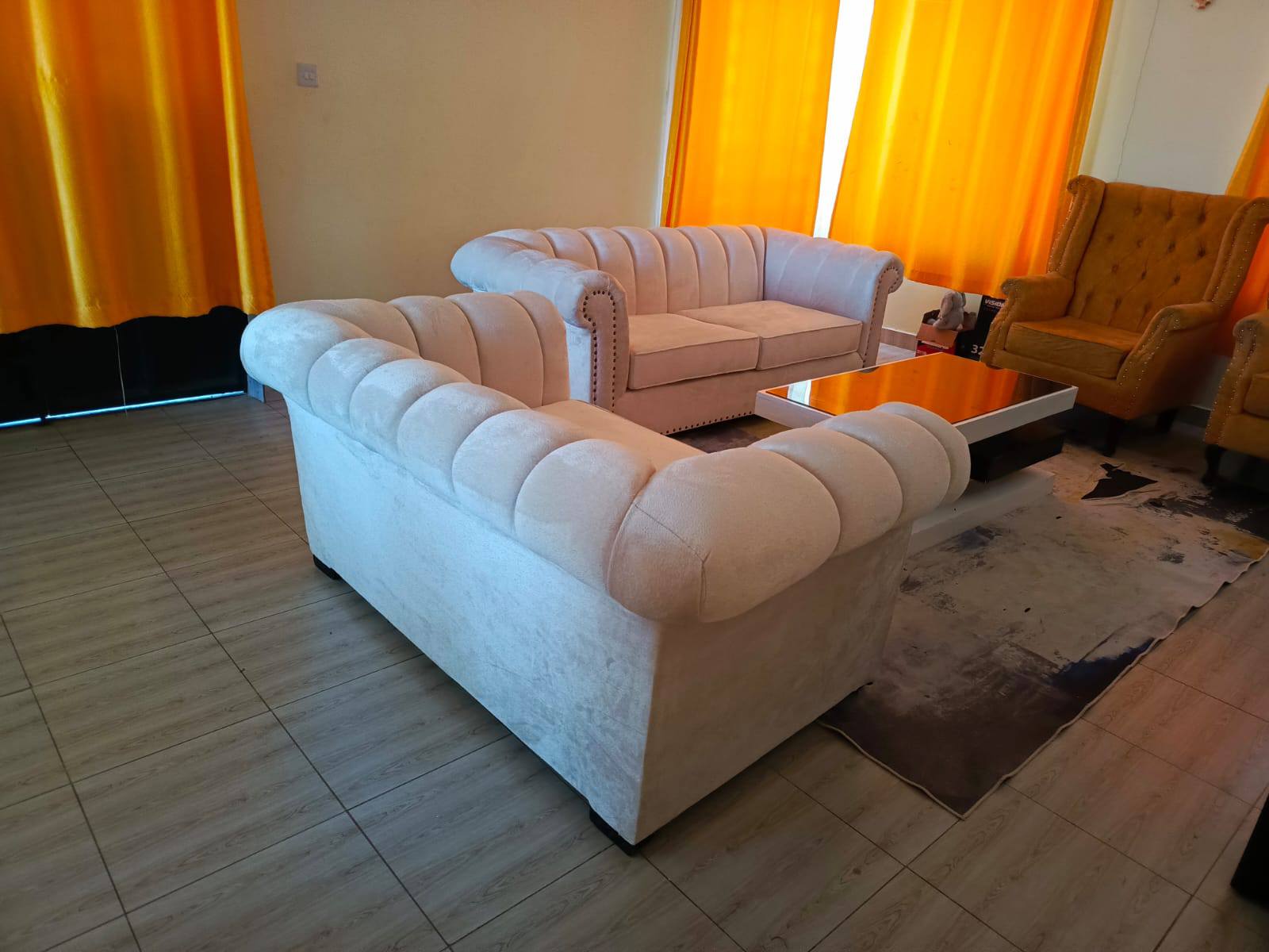 Second sofa after restoration